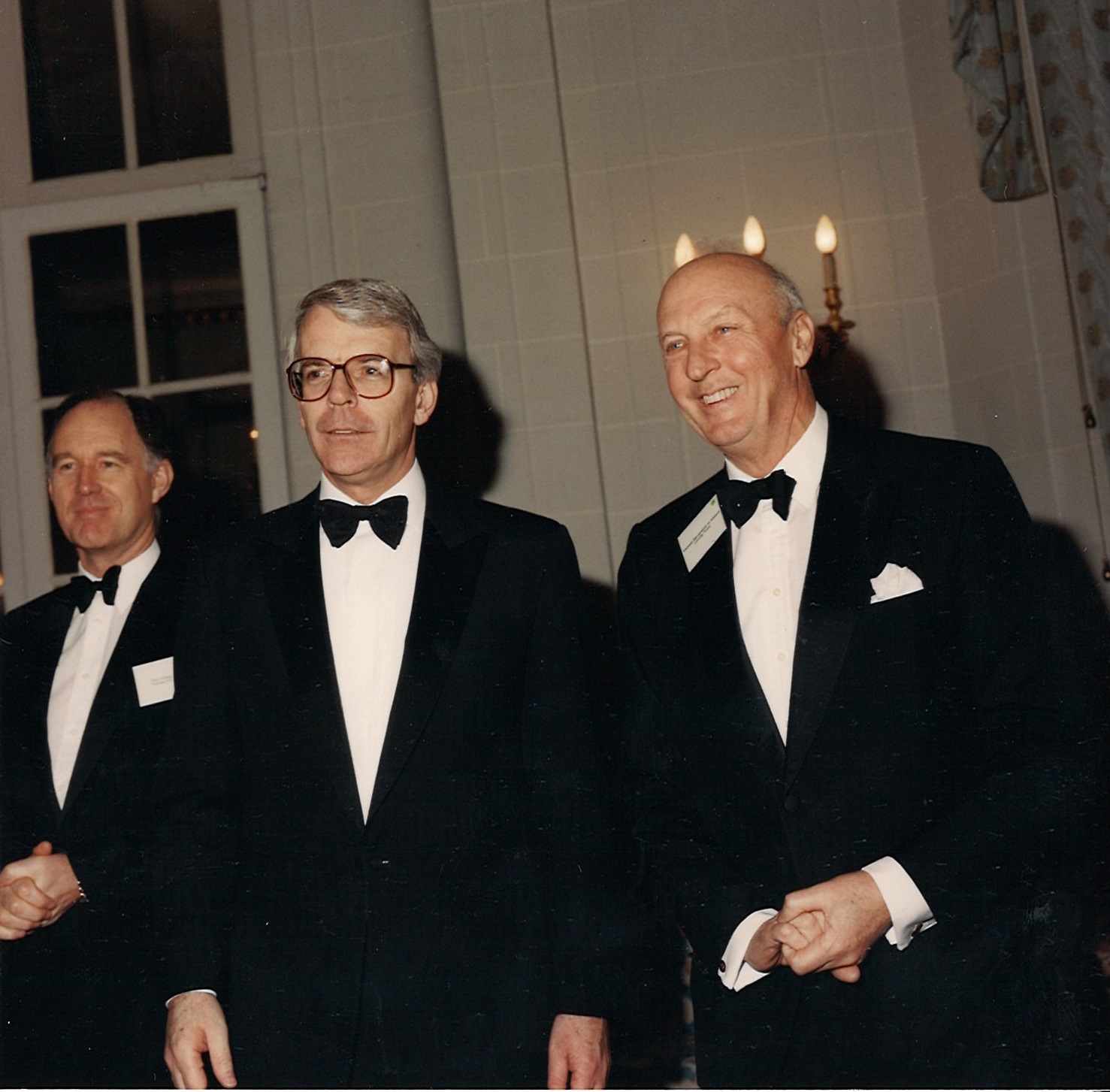 Viscount Montgomery with Sir John Major at Canning House 1994 Gala Dinner
